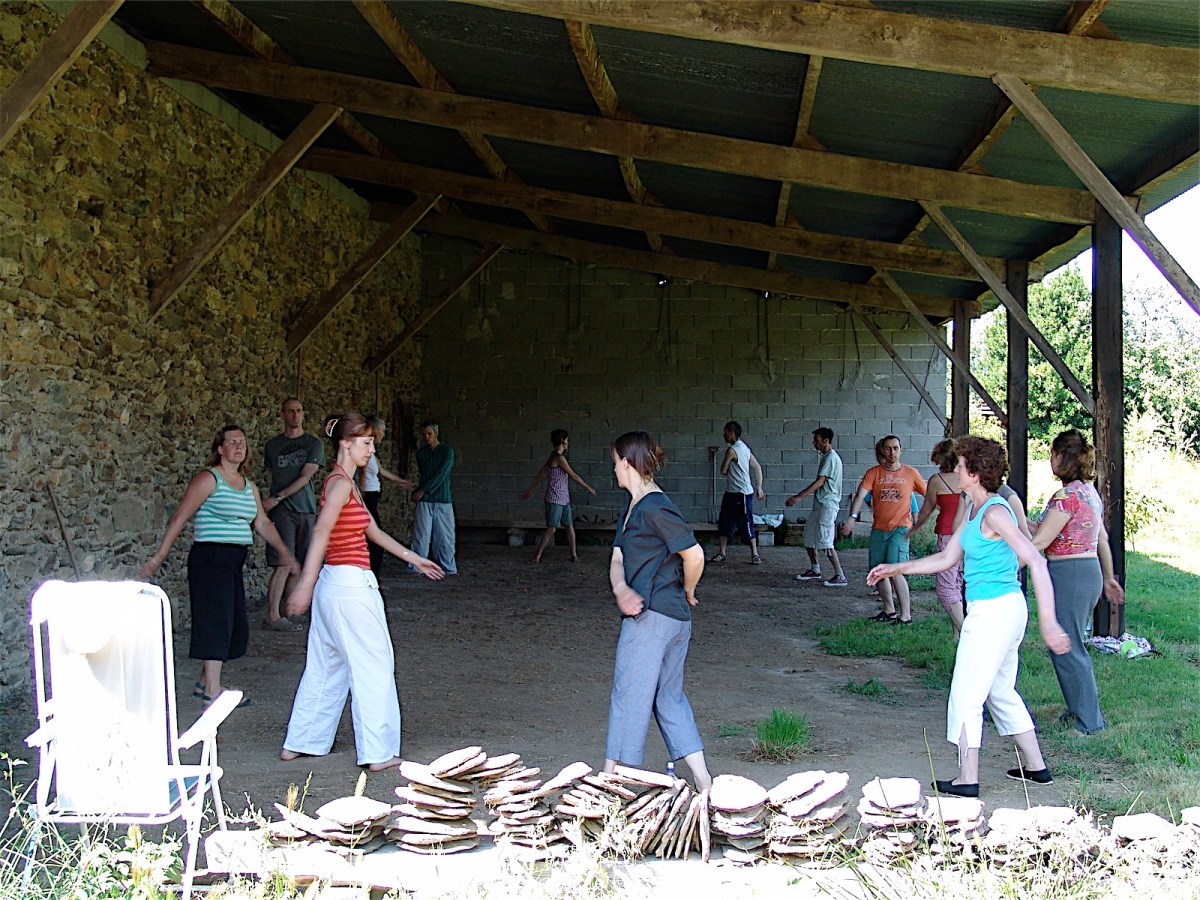 Qigong in the open barn